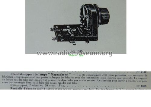 Rhéostat ; Magnaphone, C. (ID = 2372790) Radio part