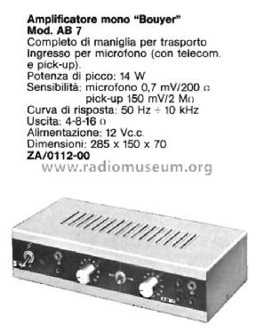 Amplificateur mono AB7; Bouyer, Paul (ID = 2666543) Ampl/Mixer