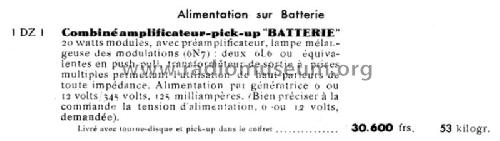 Combiné-Amplificateur 'Batterie' 1DZ2; Bouyer, Paul (ID = 2525159) Ampl/Mixer