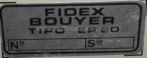 Fidex EP60; Bouyer, Paul (ID = 1585018) Ampl/Mixer