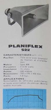 Planiflex 522 Ch= 409; Bouyer, Paul (ID = 2522885) Lautspr.-K