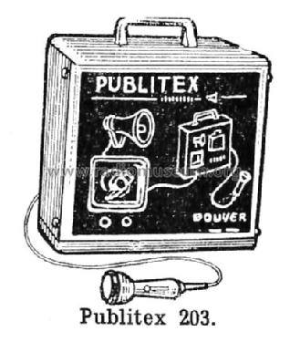 Publitex 203; Bouyer, Paul (ID = 2526084) Ampl/Mixer