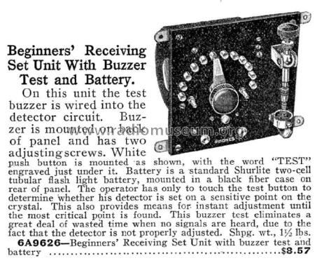 Beginner's Receiving Set Unit ; Bowman & Co., A.W.; (ID = 1003205) mod-pre26