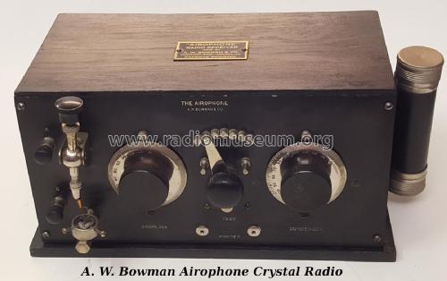 Airophone Crystal Set ; Bowman & Co., A.W.; (ID = 2135756) Galène