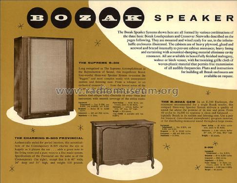 Supreme B-310A; Bozak, R.T., Co.; (ID = 1808423) Speaker-P