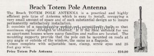 Totem Pole Antenna ; Brach Mfg. Co.,L.S.; (ID = 1810068) Antenna