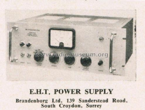 EHT Power Supply PM 2500/R; Brandenburgh Ltd.; (ID = 2643009) Power-S