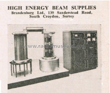 High Energy Beam Supply CC.150; Brandenburgh Ltd.; (ID = 2760174) A-courant