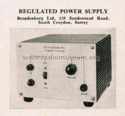 Regulated Power Supply A.50; Brandenburgh Ltd.; (ID = 2727005) Strom-V