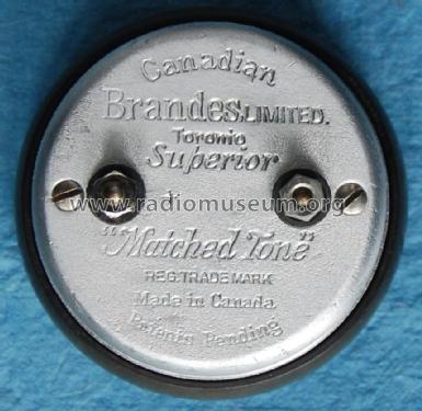 Superior Matched Tone; Canadian Brandes Ltd (ID = 2780166) Speaker-P