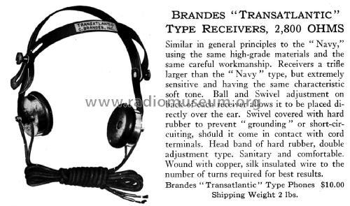 Transatlantic Type ; Brandes Products (ID = 2431592) Lautspr.-K