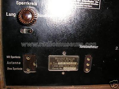 Jubilar 40GWK; Brandt Roland Brandt (ID = 578176) Radio