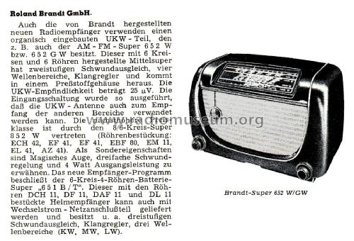 652W; Brandt Roland Brandt (ID = 2647364) Radio