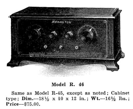 Hetrola V R-46; Branston, Chas. A.; (ID = 1955234) Radio