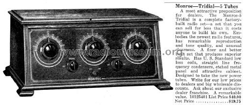 Monroe Tridial ; Braun Company, W. C. (ID = 1304315) Radio