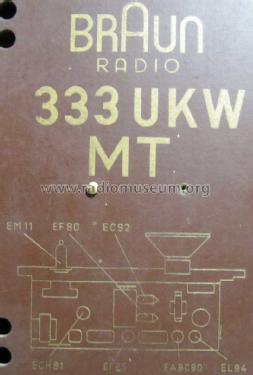 Musiktruhe 333UKW MT Ch= 333UK; Braun; Frankfurt (ID = 1053888) Radio