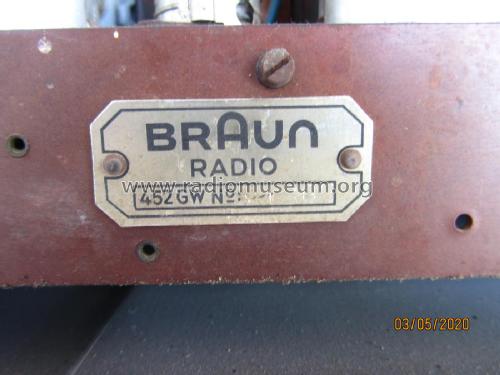 Super 452 452GW; Braun; Frankfurt (ID = 2520916) Radio