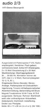 Audio 2/3 Ch= TC45/3; Braun; Frankfurt (ID = 1753522) Radio