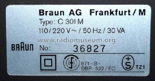 Cassette Deck C301M; Braun; Frankfurt (ID = 667760) Reg-Riprod