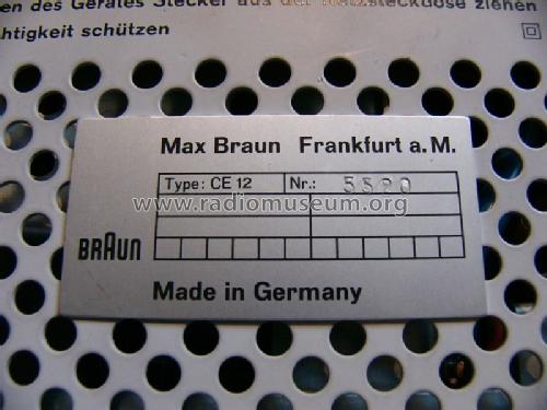 CE12; Braun; Frankfurt (ID = 1230680) Radio