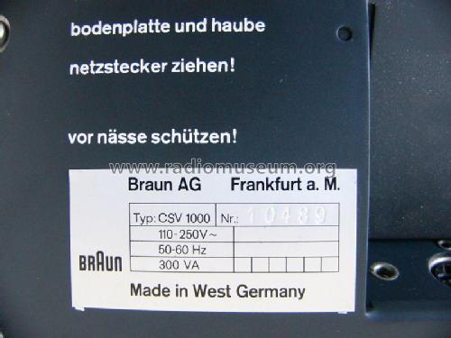 CSV1000; Braun; Frankfurt (ID = 2417612) Ampl/Mixer