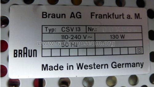 CSV13; Braun; Frankfurt (ID = 1368725) Verst/Mix