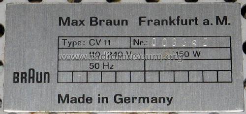 CV11; Braun; Frankfurt (ID = 1050974) Ampl/Mixer