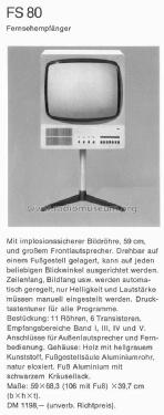 FS80; Braun; Frankfurt (ID = 1753500) Television