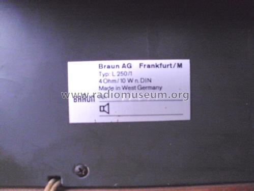 Geschlossene Box L250/1; Braun; Frankfurt (ID = 1522992) Speaker-P