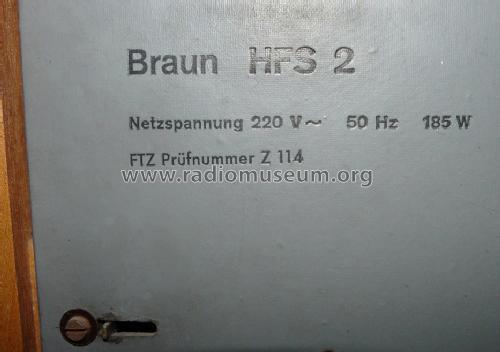 HFS2; Braun; Frankfurt (ID = 1202316) Television