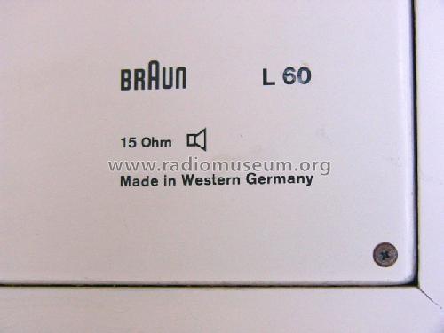 HiFi-Lautsprechereinheit L60; Braun; Frankfurt (ID = 1857009) Speaker-P