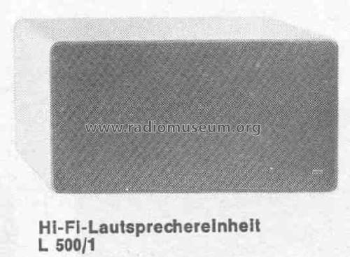 HiFi-Lautsprechereinheit L 500/1; Braun; Frankfurt (ID = 445485) Altavoz-Au