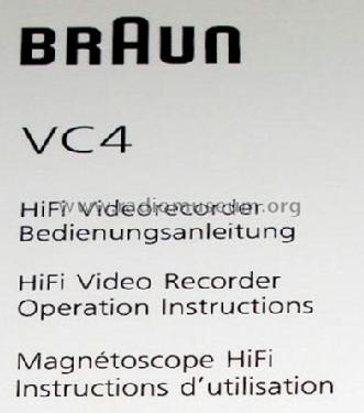 HiFi Video Recorder Atelier VC 4; Braun; Frankfurt (ID = 1105749) R-Player