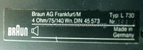 L730; Braun; Frankfurt (ID = 1191299) Speaker-P