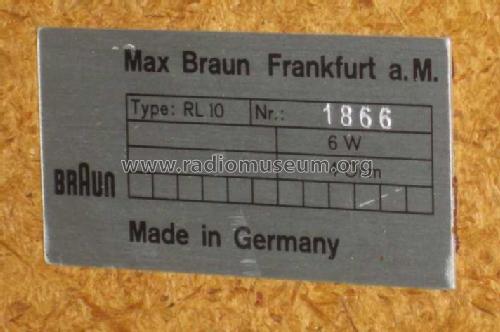 Lautsprecherbox RL10; Braun; Frankfurt (ID = 1671960) Speaker-P