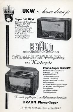 Phono-Super 300UKW EAA91 Radio Braun; Frankfurt, build | Radiomuseum