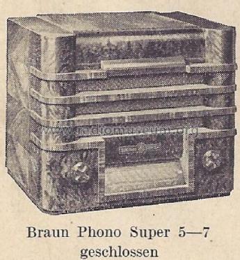 Phono-Super 7W; Braun; Frankfurt (ID = 1404701) Radio
