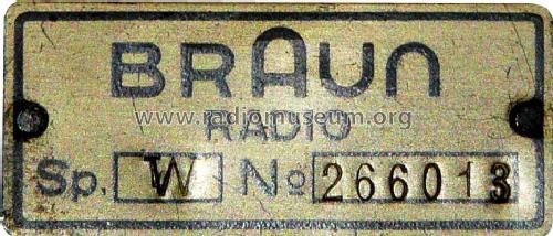 Plattenspieler-Schatulle Sp. W; Braun; Frankfurt (ID = 468087) Enrég.-R