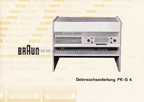 Radio-Phono-Kombination PK-G4 Ch= RC61; Braun; Frankfurt (ID = 1265788) Radio