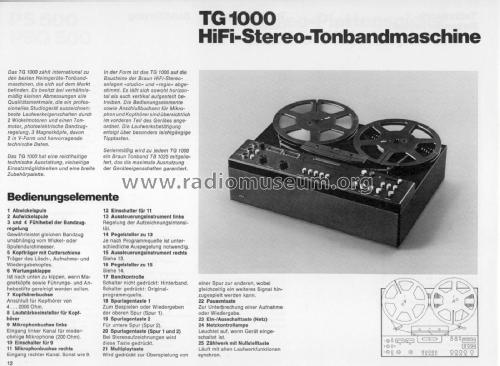 TG1000; Braun; Frankfurt (ID = 1881573) Ton-Bild