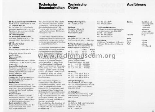 TG1000; Braun; Frankfurt (ID = 1881574) Sonido-V