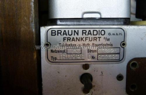 Trumpf 520W Phono; Braun; Frankfurt (ID = 2068476) Radio