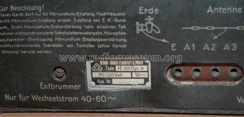 Volksempfänger VE 301 Dyn W; Braun; Frankfurt (ID = 2160501) Radio