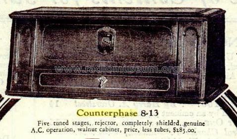 Counterphase 8-13; Bremer-Tully Mfg. Co (ID = 1851195) Radio