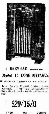 Long Distance 14; Breville; Sydney (ID = 2031771) Radio