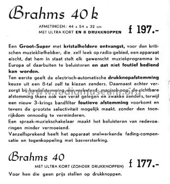 Crystalphone Brahms 40; Brey en Co., Larsen (ID = 2261920) Radio
