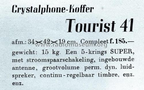 Crystalphone-Koffer Tourist 40; Brey en Co., Larsen (ID = 2264005) Radio