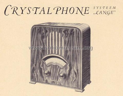 Crystalphone Systeem 'Lange' ; Brey en Co., Larsen (ID = 1223435) Radio