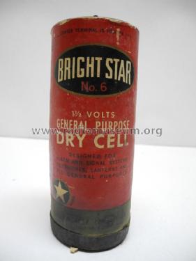 1½ Volts - General Purpose - Dry Cell No 6; Bright Star (ID = 1787828) Power-S