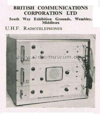 UHF Radiotelephones BCC415/115; British (ID = 2881298) Commercial TRX